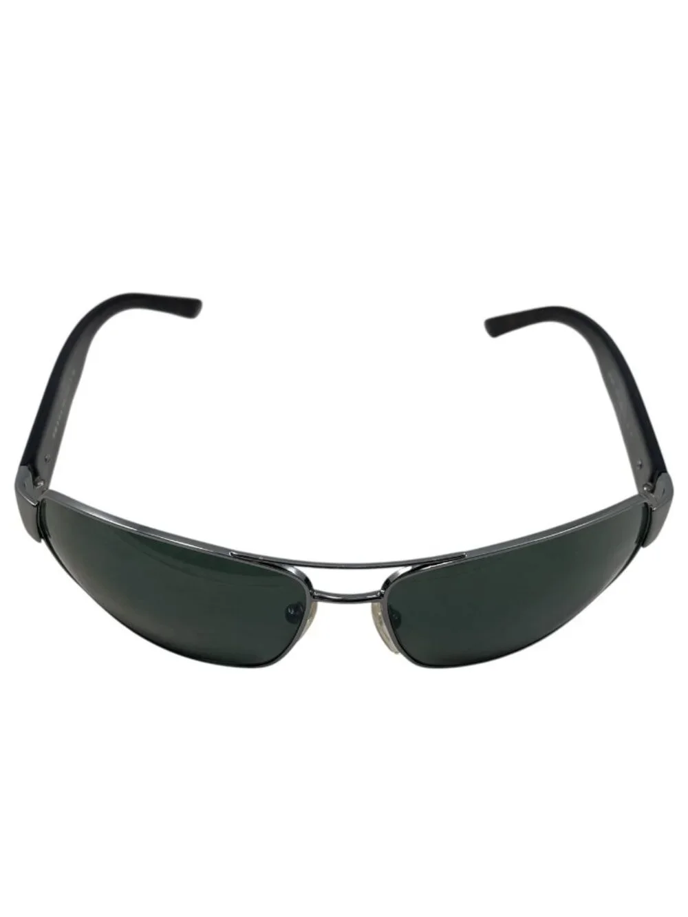 Prada Sunglasses Gunmetal Frame Black Eyewear